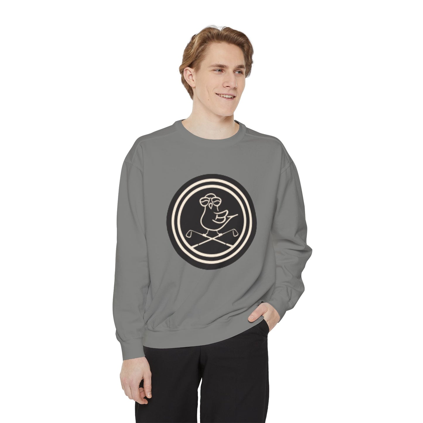 Birdie Circle Logo Garment-Dyed Sweatshirt