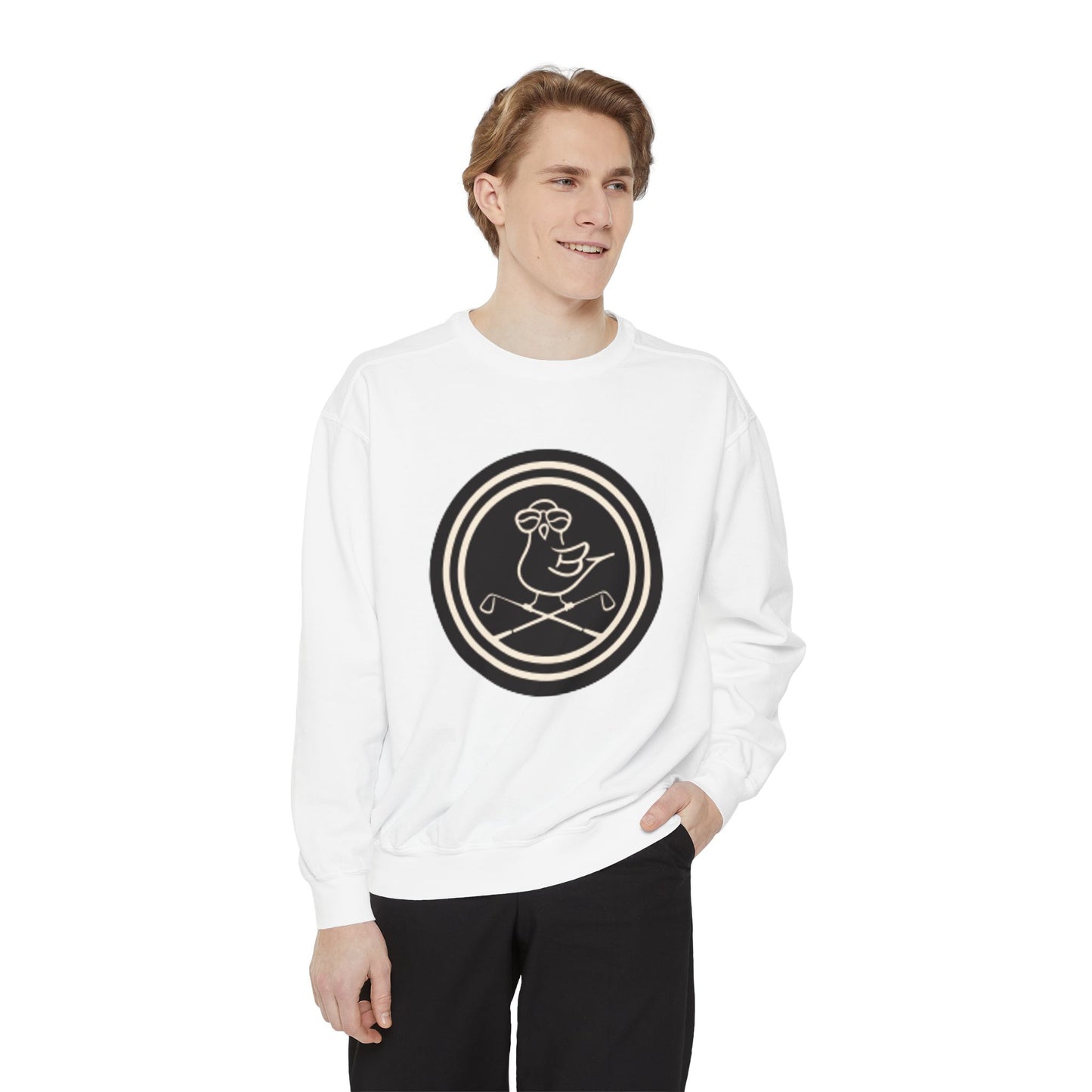 Birdie Circle Logo Garment-Dyed Sweatshirt